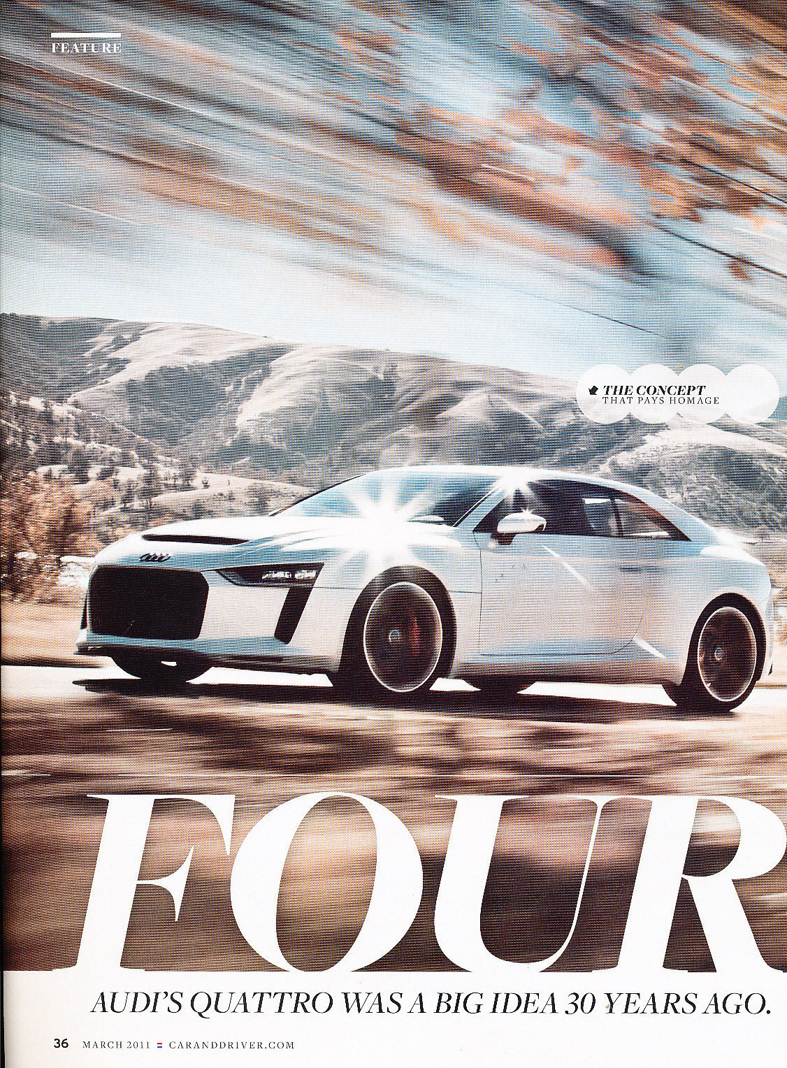 2011 Audi Quattro Concept and Sport 1981 Road Test Car Print Article J319 2011 Audi Quattro Concept and Sport 1981 Road Test Car Print Article J319