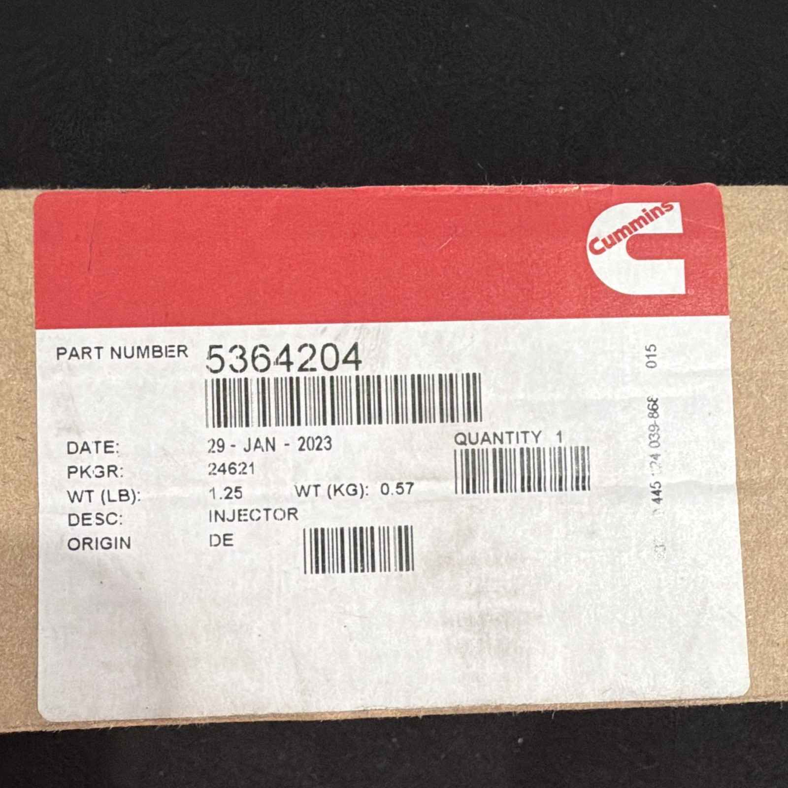 CUMMINS 5364204 BRAND NEW GENUINE Cummins 6.7L FUEL INJECTOR CUMMINS 5364204 BRAND NEW GENUINE Cummins 6.7L FUEL INJECTOR