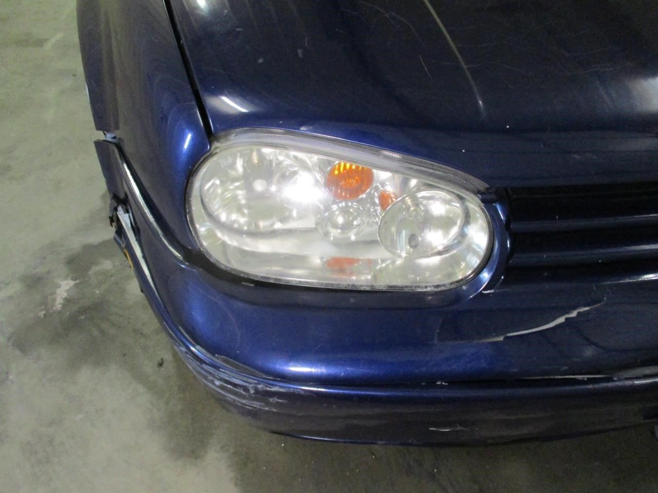 Passenger Headlight With Fog Lamps Chrome Background Fits 02-05 GOLF 1924499