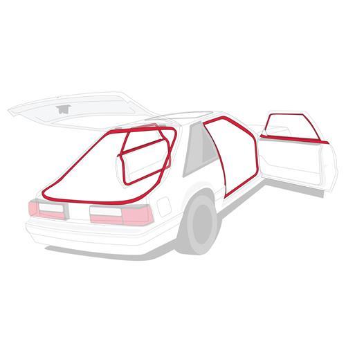1987-93 FORD MUSTANG WEATHERSTRIP KIT COUPE HATCHBACK OUTLAW SUMMER FOX SALE