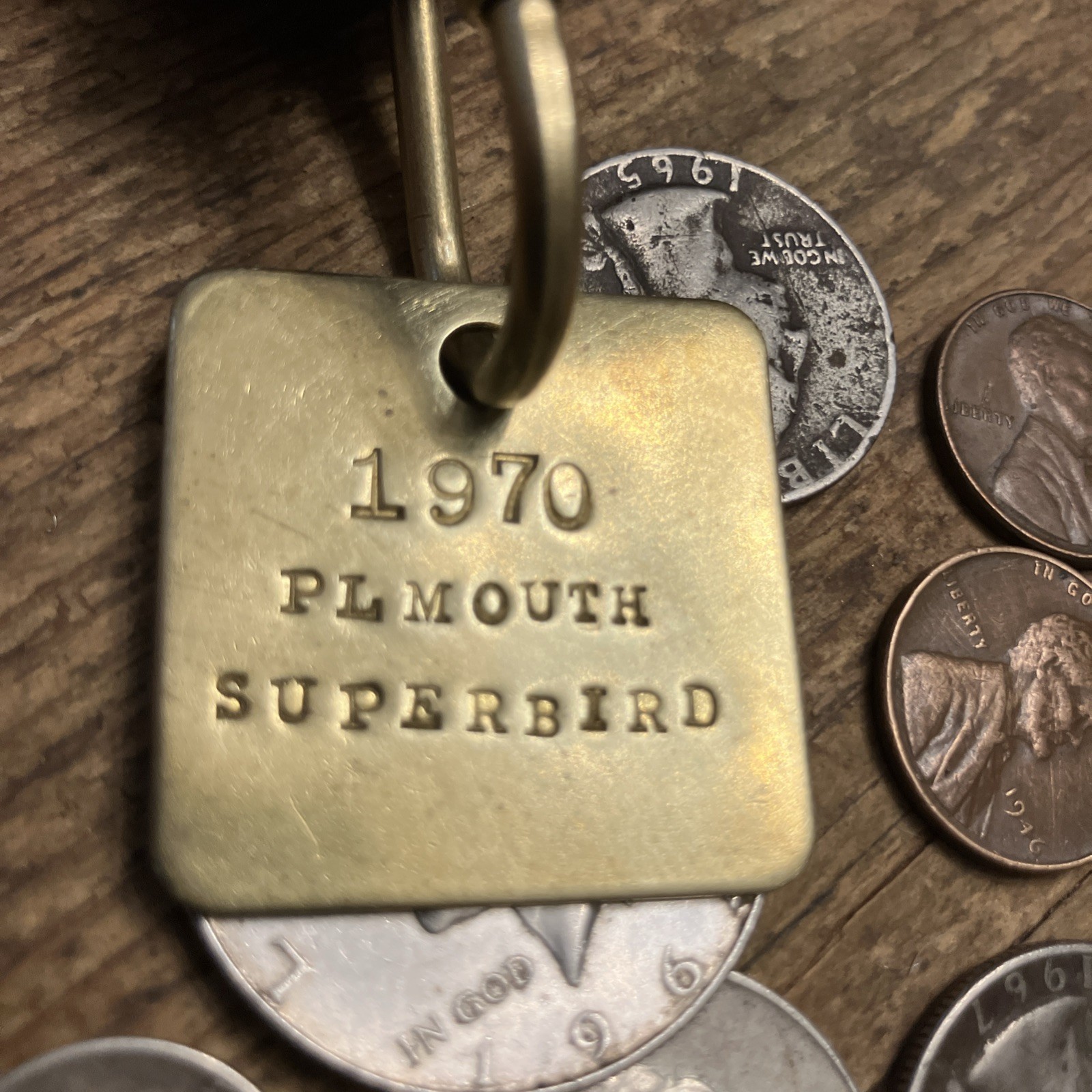 1970 Plymouth Superbird Solid Brass Key Fob  [B] ‘70