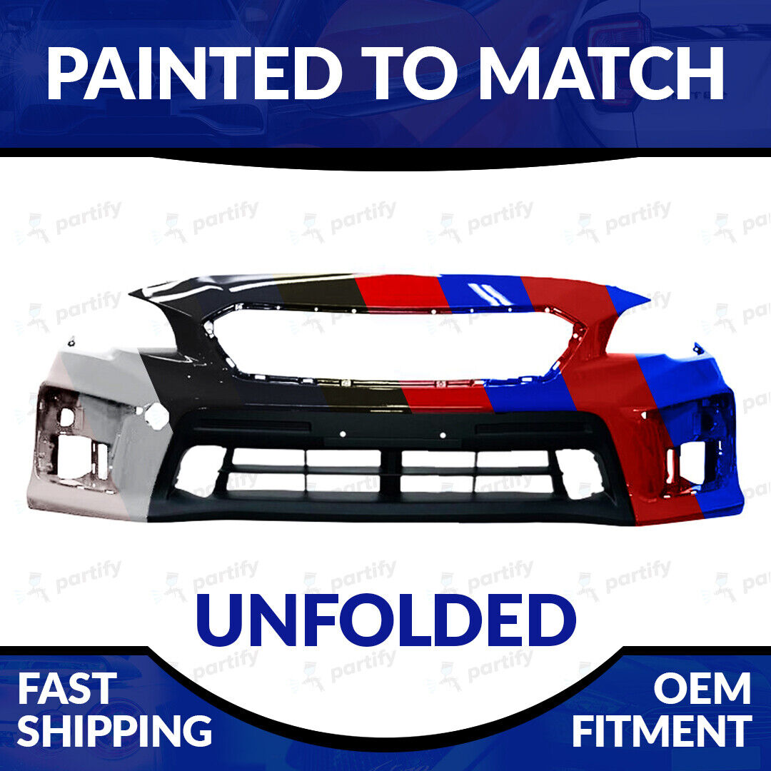 NEW Paint To Match Unfolded Front Bumper For 2018 2019 2020 2021 Subaru WRX/STI