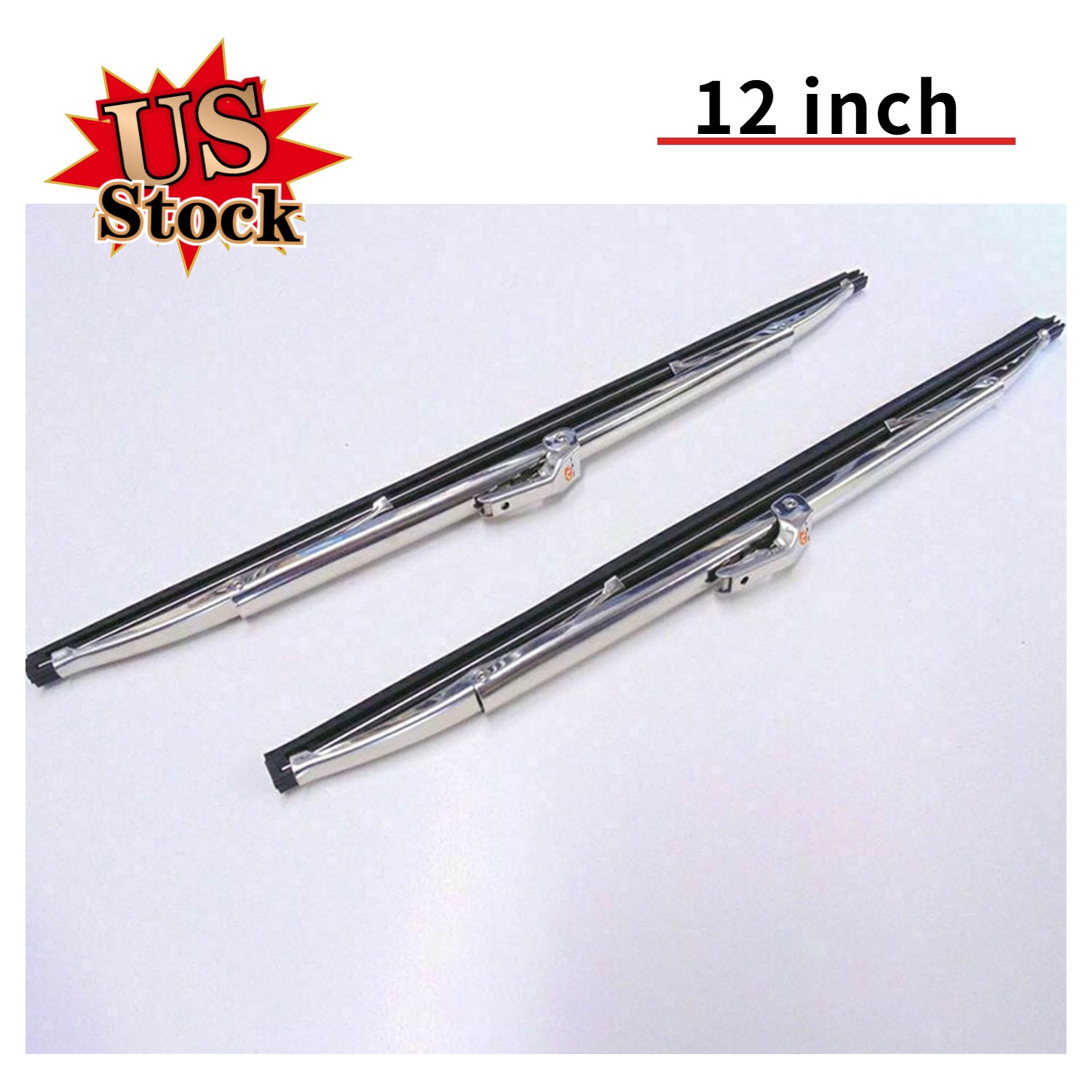 High-Quality 12 Inch Polished Steel Windshield Wiper Blades for Vehicles