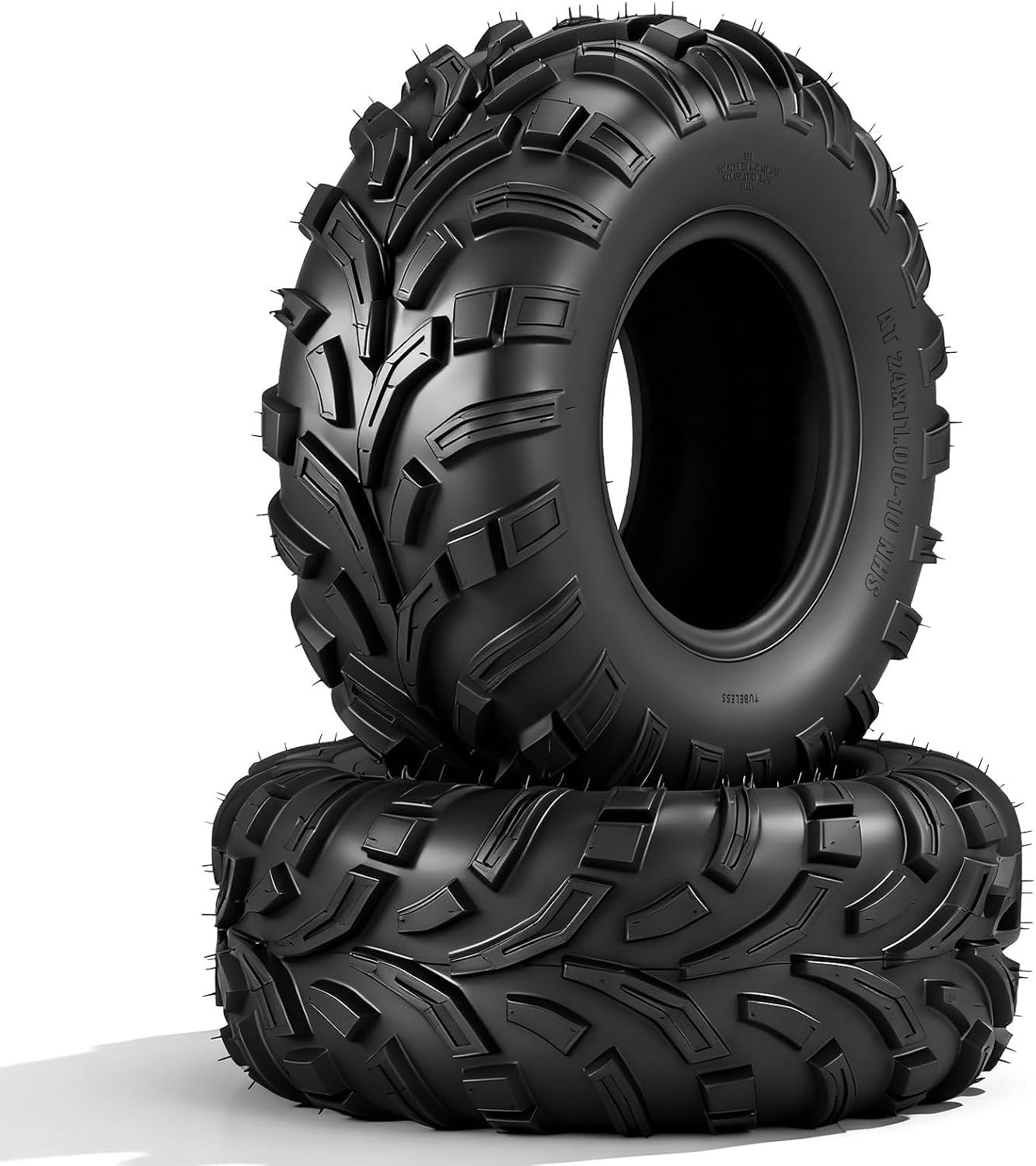 2 Set 24x11.00-10 ATV Tires 6Ply 24x11-10 UTV Tires 24x11-10 All Terrain Tyres