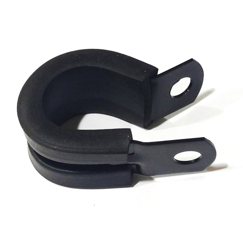 Rubber Cushion P Clamp for Hose Line Pipe Loop - 1-3/4 inch