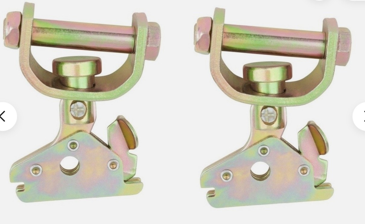 2Pk E Track Roller Idler Swivel Fitting 3300 # Capacity E Track Rail Accessories 2Pk E Track Roller Idler Swivel Fitting 3300 # Capacity E Track Rail Accessories