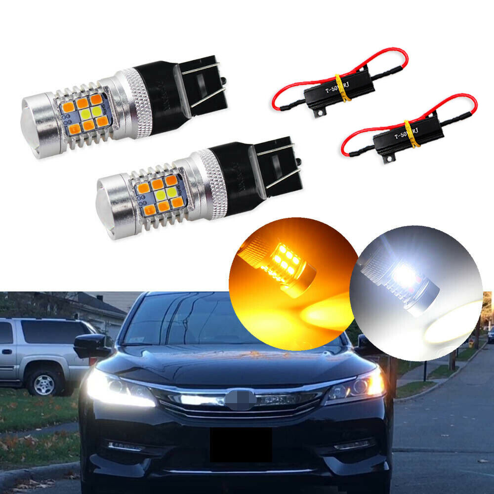Switchback 28-SMD LED Kit For 2016-2017 Honda Accord as Turn Signal Lights&DRL