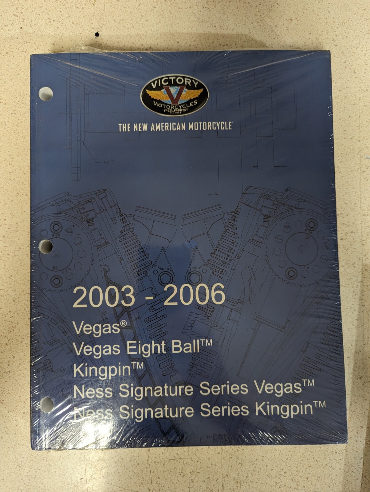 03-06Victory Vegas Eight Ball Kingpin Motorcycle Shop Service Repair Manual BNIP