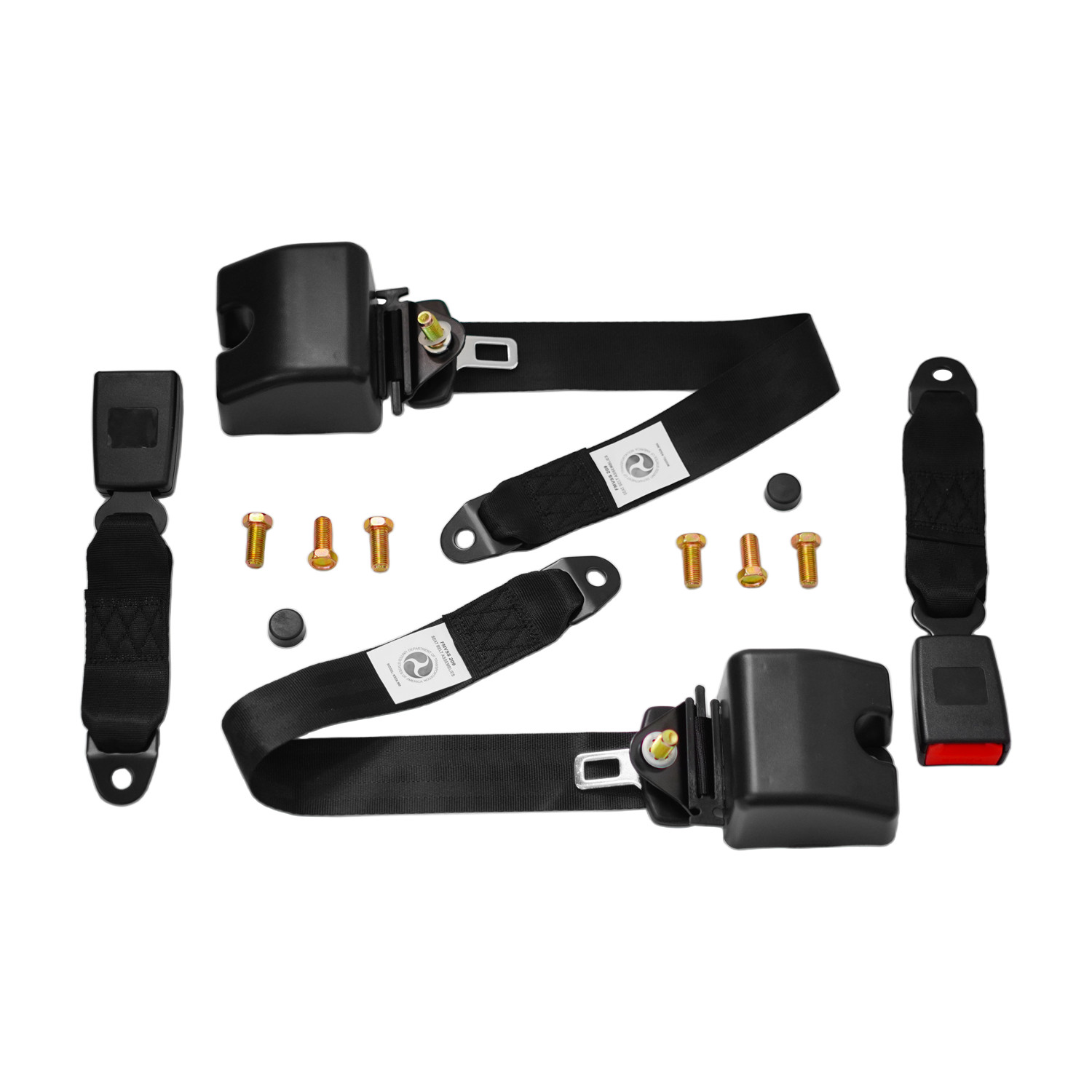 2Pcs 3‑Point Retractable Safety Seat Belt For Jeep Wrangler TJ
