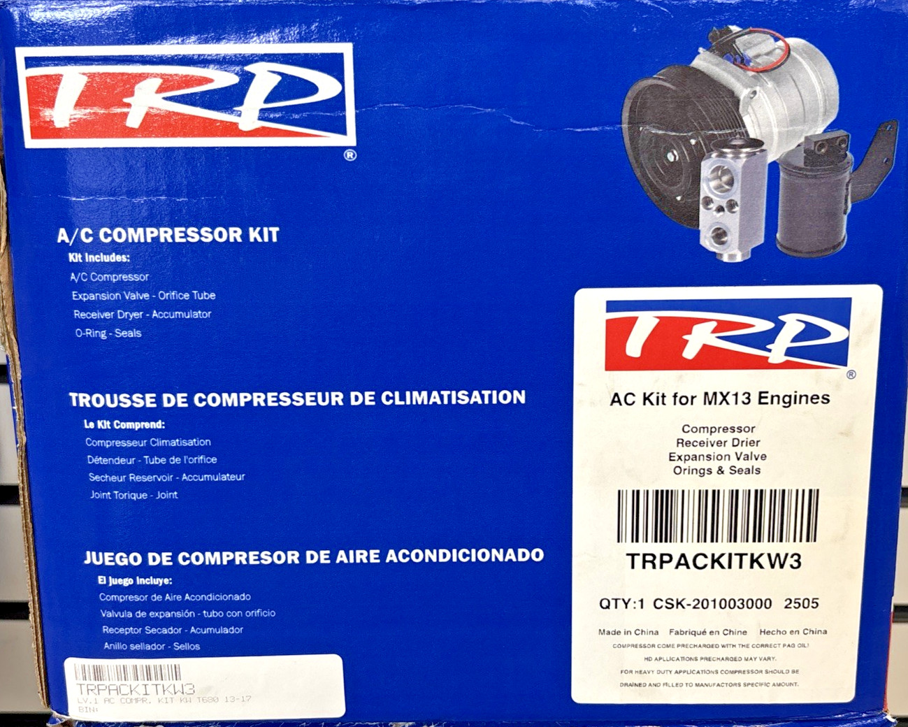 ~ NEW GENUINE TRP A/C COMPRESSOR KIT for KENWORTH w/ MX13 ENGINES