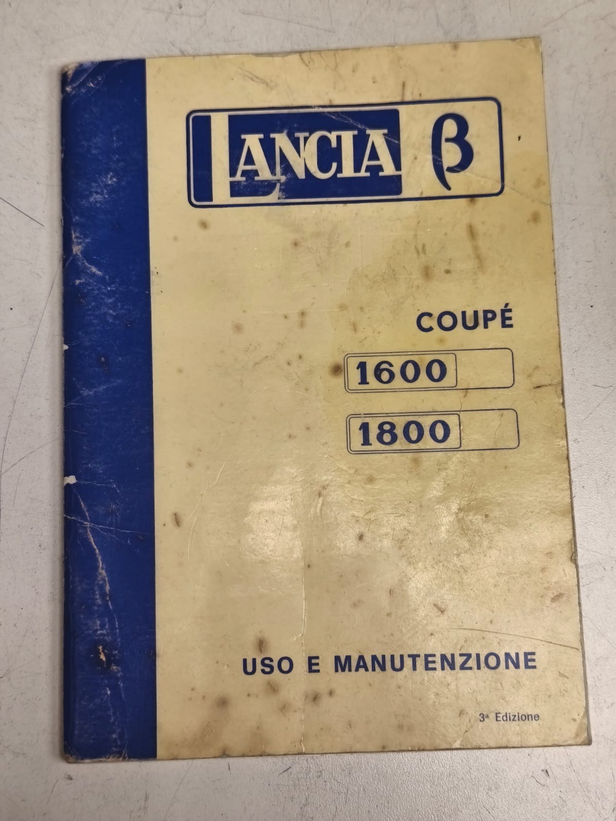 Lancia Beta Coupe' 1600 1800 Edition Use and Maintenance Manual Booklet