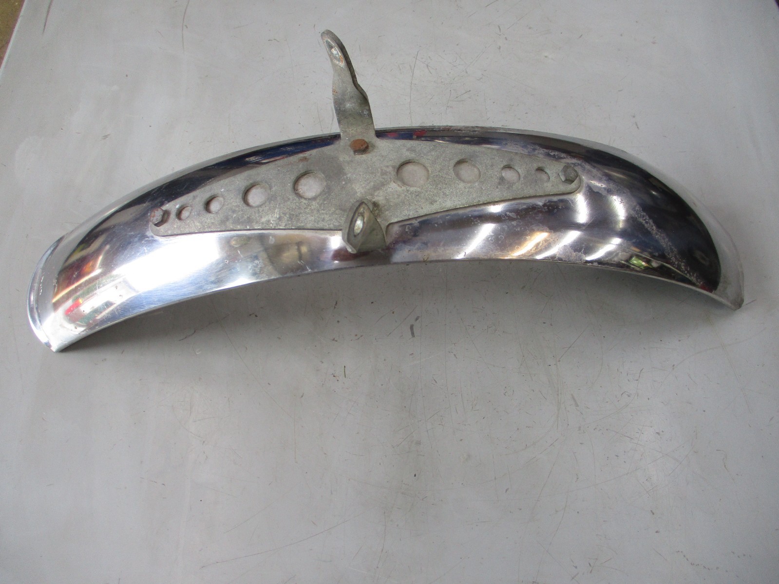1971 Benelli 175 enduro wards INOX FRONT FENDER AND BRACE NICE