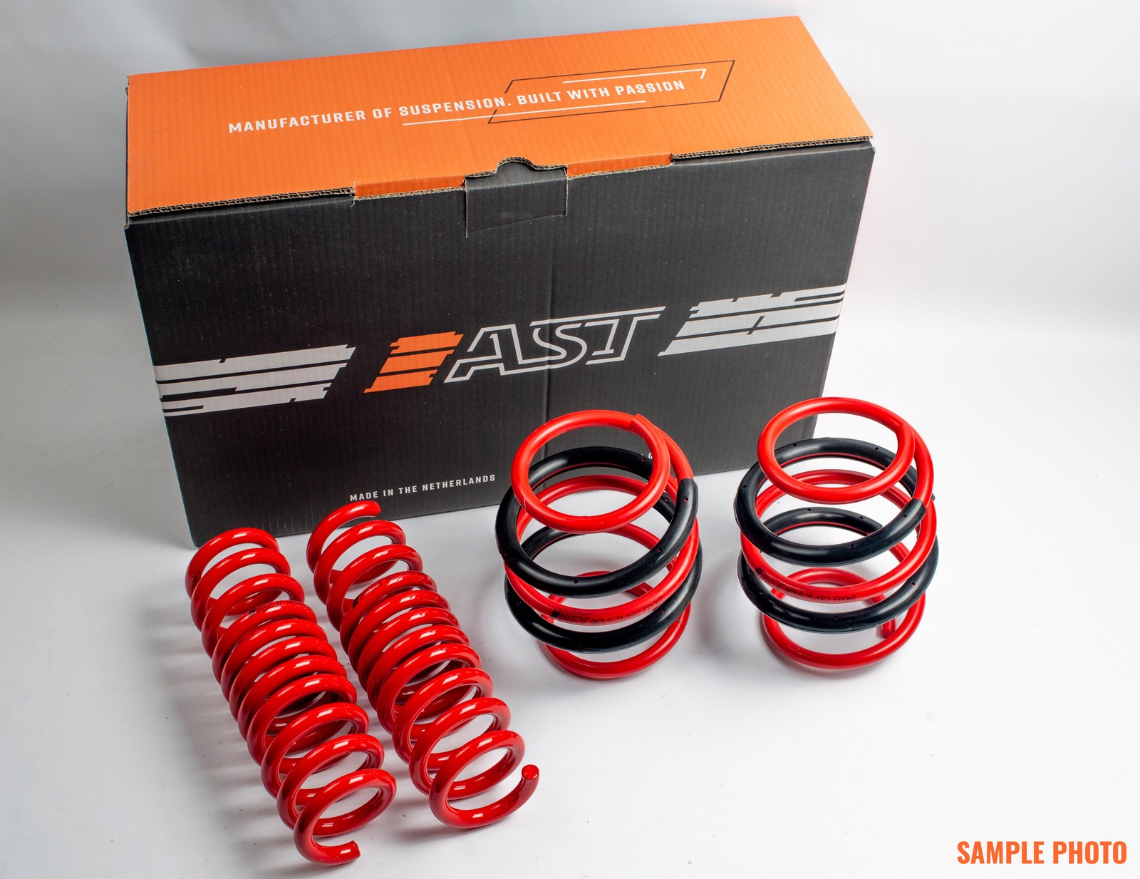 AST Suspension ASTLS-14-444 Lower Springs Set Cold-Coiled On Wafio Coil Machine