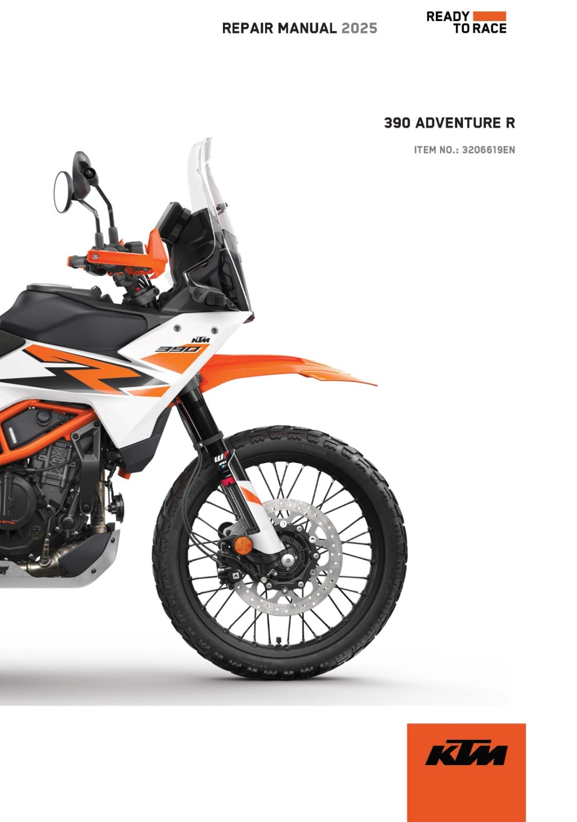 KTM Service Workshop Shop Manual Book 2025 390 ADVENTURE R B.D. US