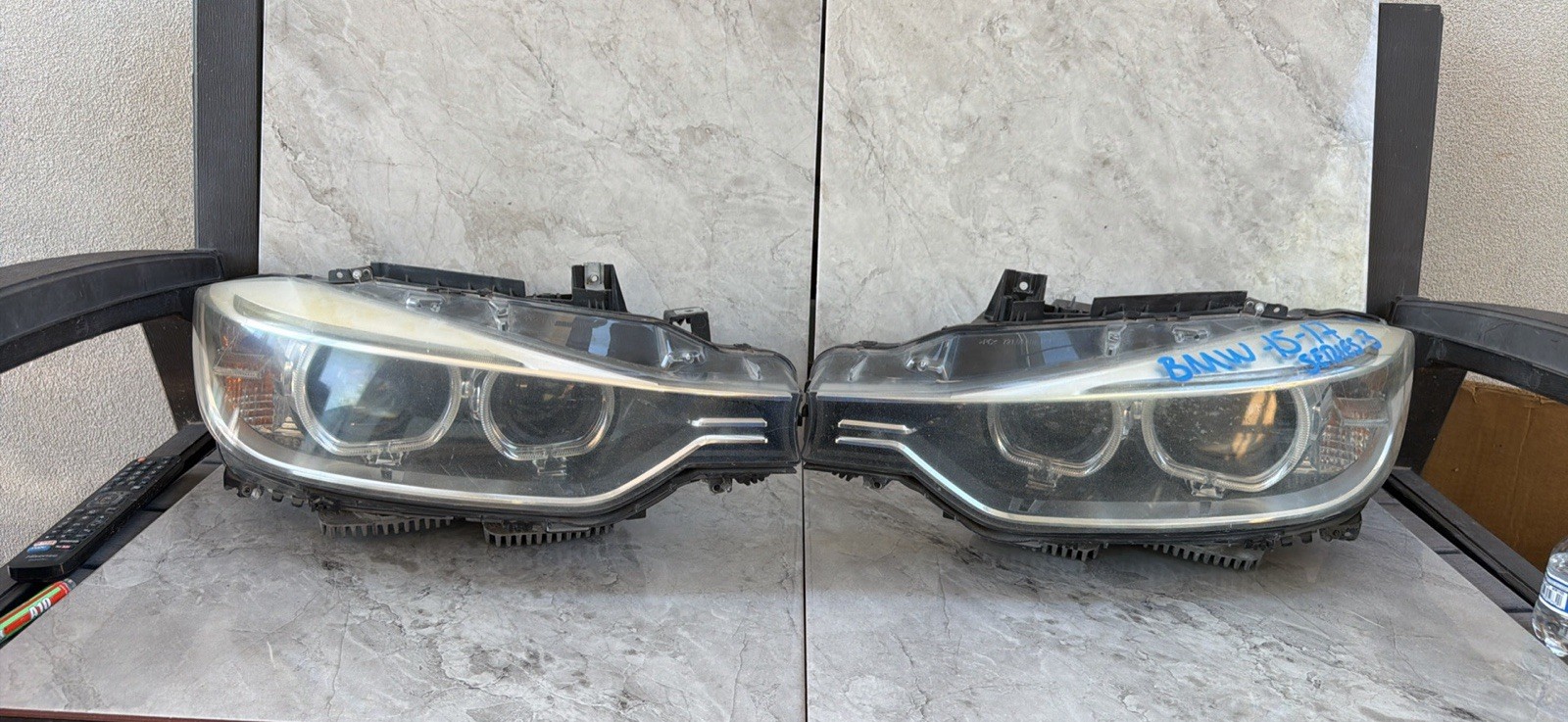 Headlights Bmw Series 3 2015-2017 RH-LH Used Oem Headlights Bmw Series 3 2015-2017 RH-LH Used Oem