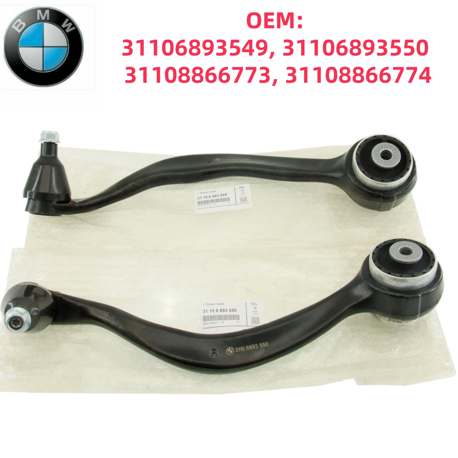 OEM 31108866773 31108866774 Control Arm For BMW X5 G05, X6 G06, X7 G07 2019-2025