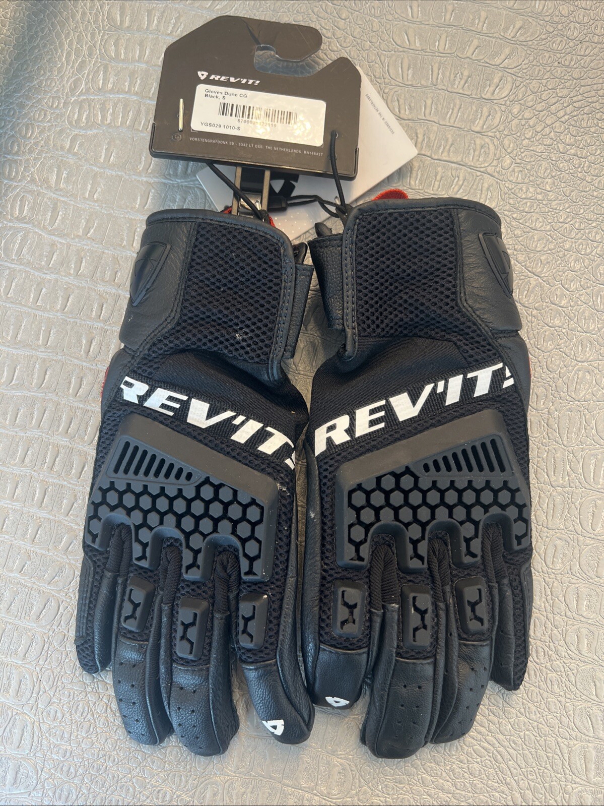 REV\'IT Dune Padded Riding Gloves Tour Fit Black YGS029-1010  Size small