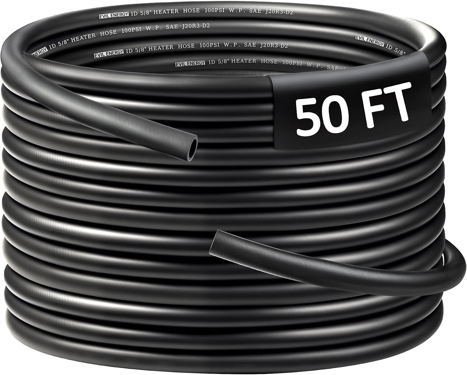 5/8inch Heater Hose 50FT Coolant Radiator Straight 100PSI SAE 20R3 Black 5/8inch Heater Hose 50FT Coolant Radiator Straight 100PSI SAE 20R3 Black