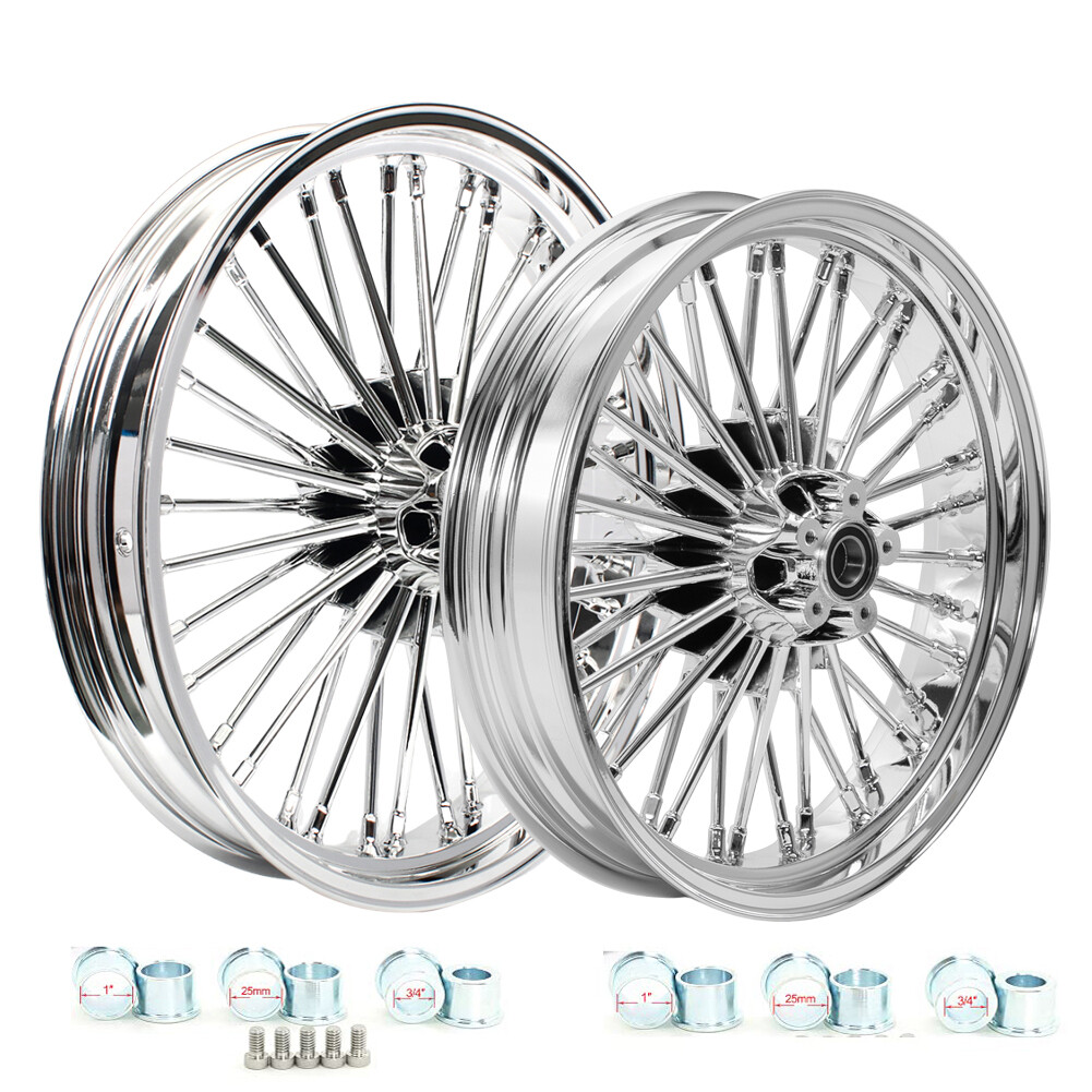 21x3.5 18x3.5 Fat Spoke Wheels Rims For Harley Softail Heritage Classic Custom