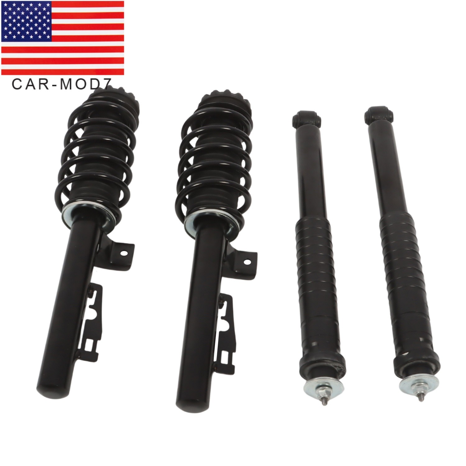 4pcs Front and Rear Shock Struts Assys w/o ADS For Smart Fortwo W451 2008-2016