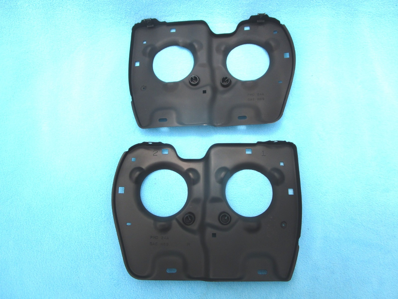 1968-69 Pontiac GTO Judge Headlight Mounting Buckets - Endura Bumper - OEM Pair