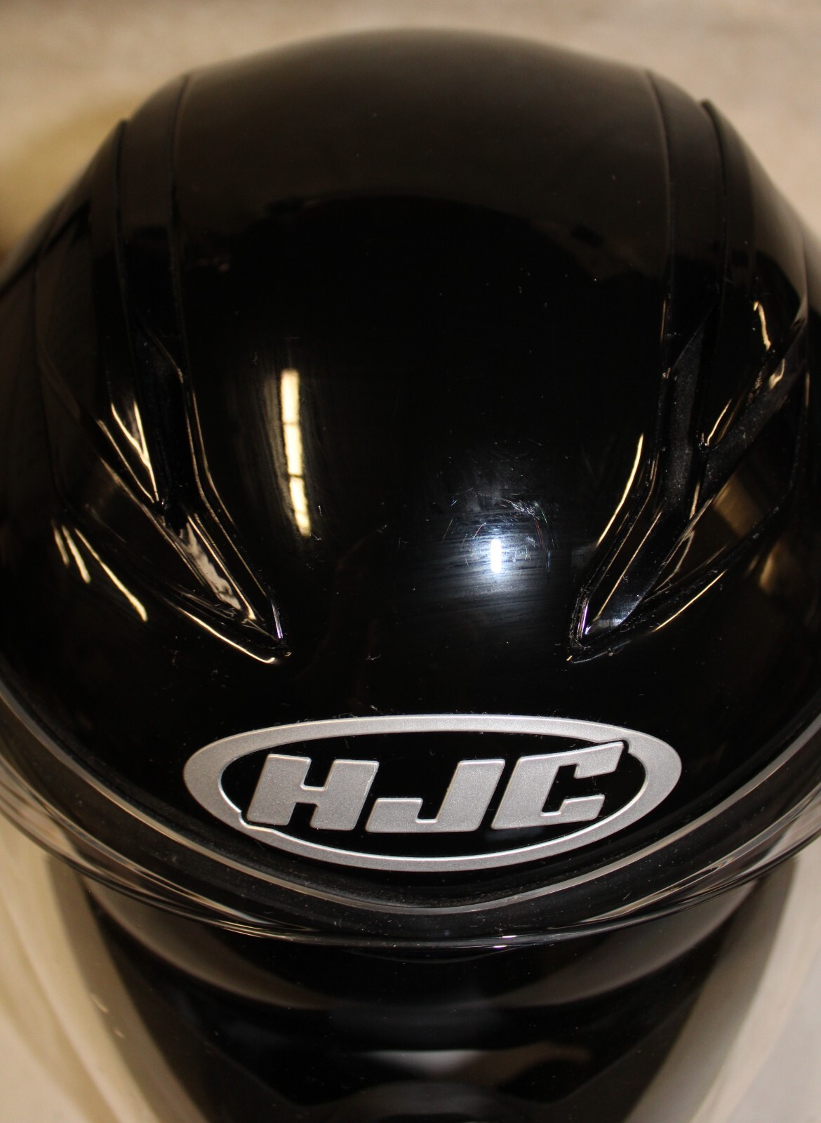 HJC F70  Full Face Motorcycle Helmet Gloss Black Size Small AO4052575