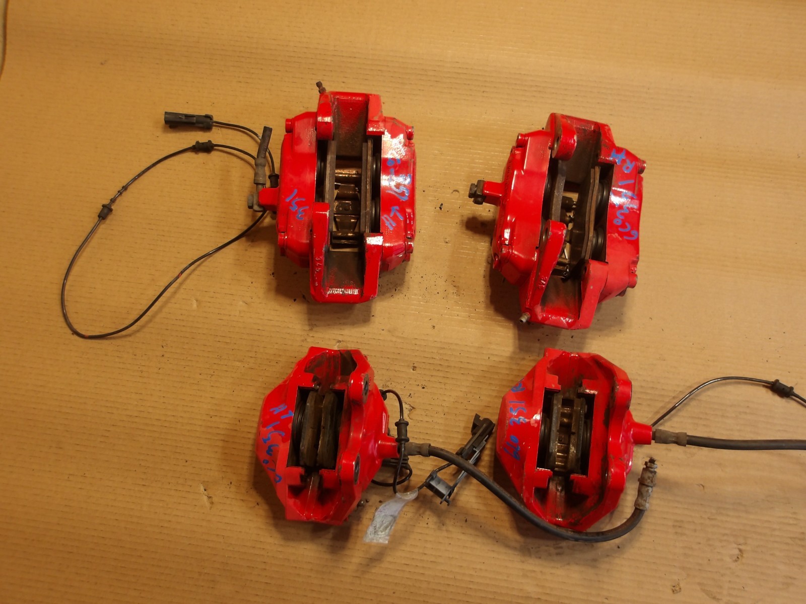 00-02 Mercedes-Benz ML 55 AMG SET 4 CALIPER  REAR & FRONT ID 1634211898