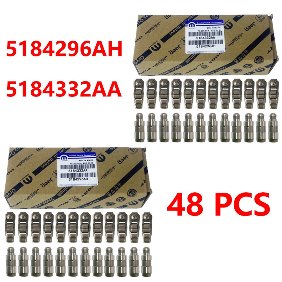 48pcs OEM MOPAR 3.6L ROCKER ARMS & VALVE LIFTERS KIT 11-2024 JEEP DODGE CHRYSLER