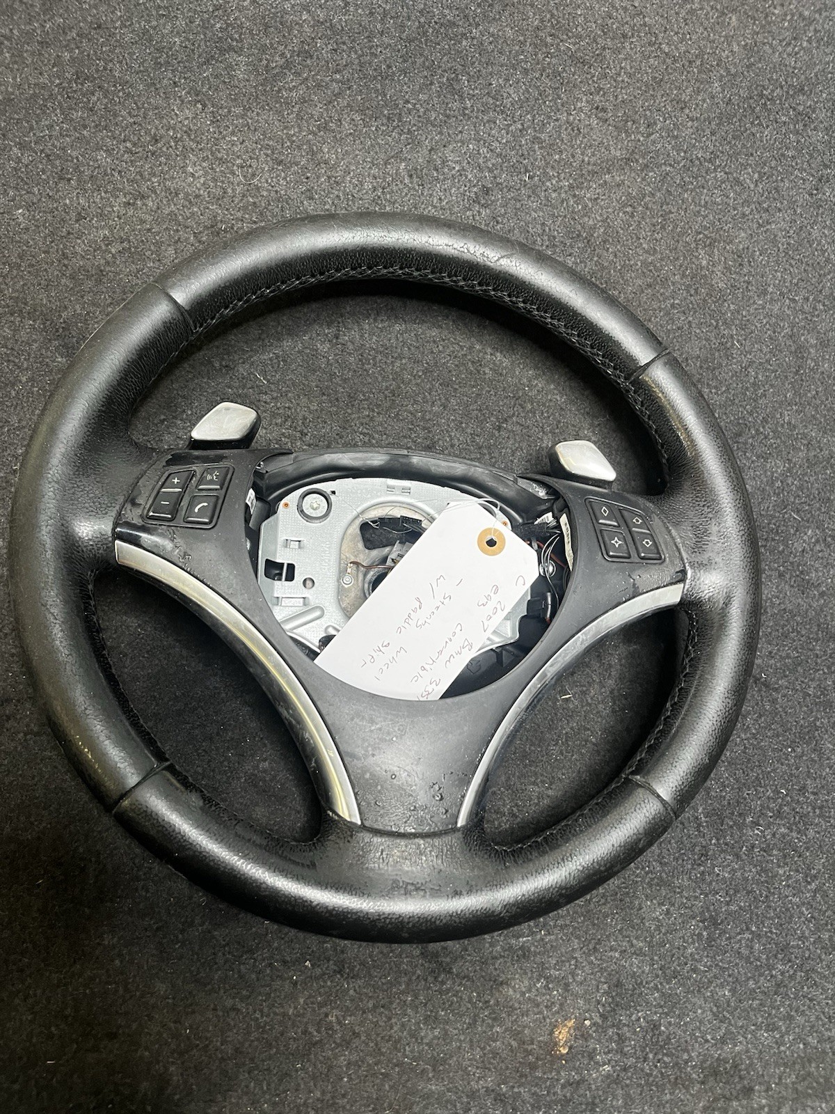 BMW E82 E90 E92 E93 128i 135i 328i 335i Sport Steering Wheel W/ Paddle Shifters