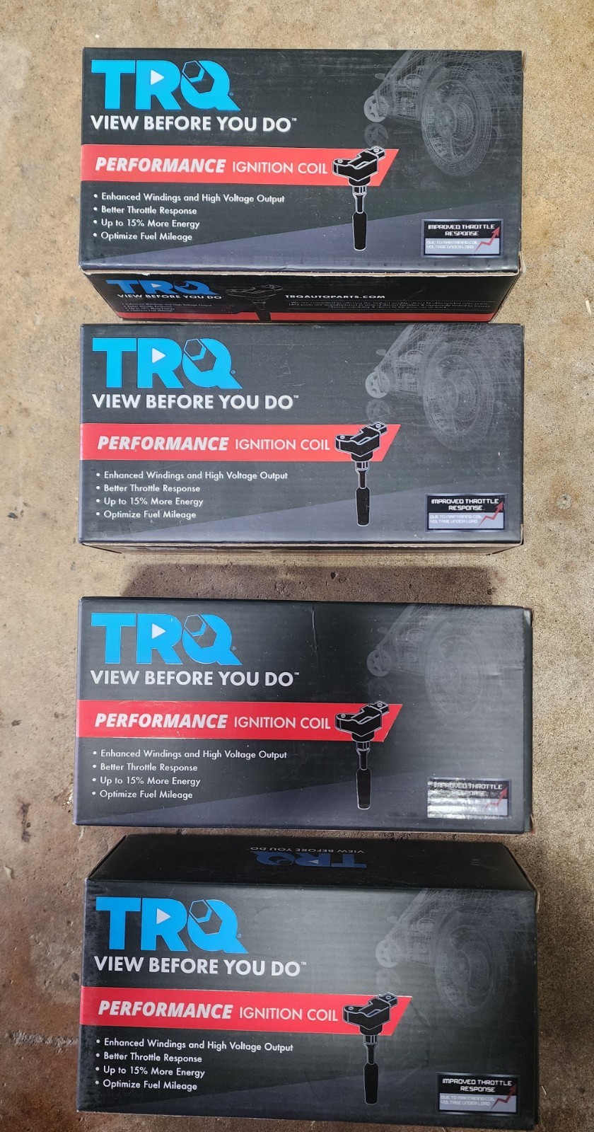 Ignition Coil Set-Performance 4 Piece Performance TRQ ICA33931 Ignition Coil Set-Performance 4 Piece Performance TRQ ICA33931