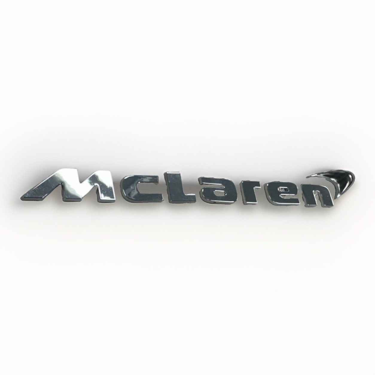McLaren 540C 570S 650S 720S Rear Bumper Chrome badge w CARBON FIBER Speedmark