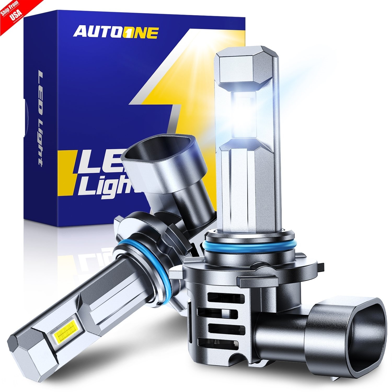 AUTOONE 2X 9006 HB4 LED Headlight Super Bright Bulbs Kit 80000LM High Low Beam AUTOONE 2X 9006 HB4 LED Headlight Super Bright Bulbs Kit 80000LM High Low Beam