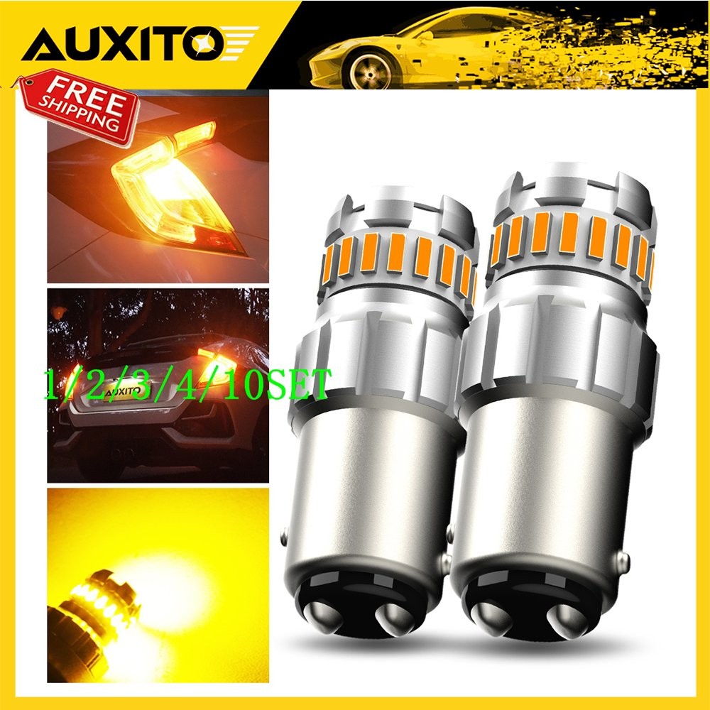 AUXITO Yellow LED Turn Signal Light Bulb Lamps 1157 3156 ERROR FREE 1~10Set