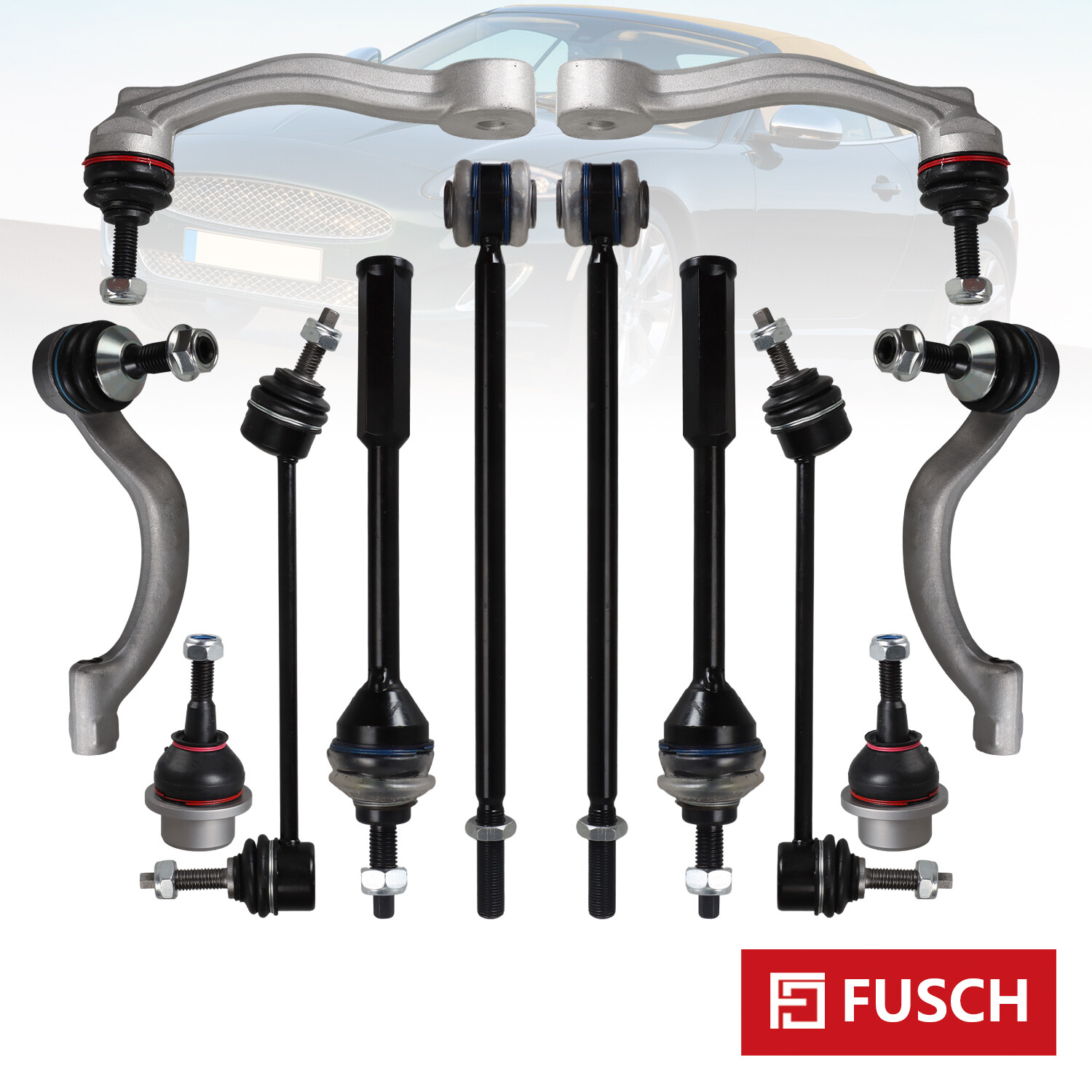 12X Front Rear Suspension Sway Bar Links Tie Rods & Ball Joint for Jaguar XJR XK