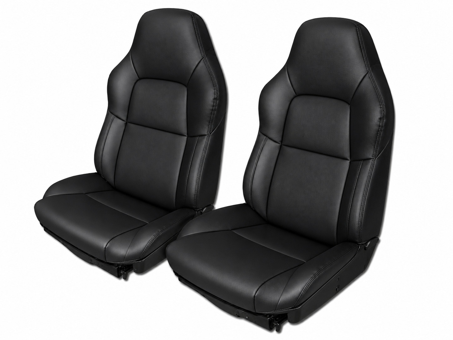 for 94-96 CHEVY CORVETTE C4 STANDARD S.LEATHER CUSTOM FIT PAIR SEAT COVERS BLACK for 94-96 CHEVY CORVETTE C4 STANDARD S.LEATHER CUSTOM FIT PAIR SEAT COVERS BLACK