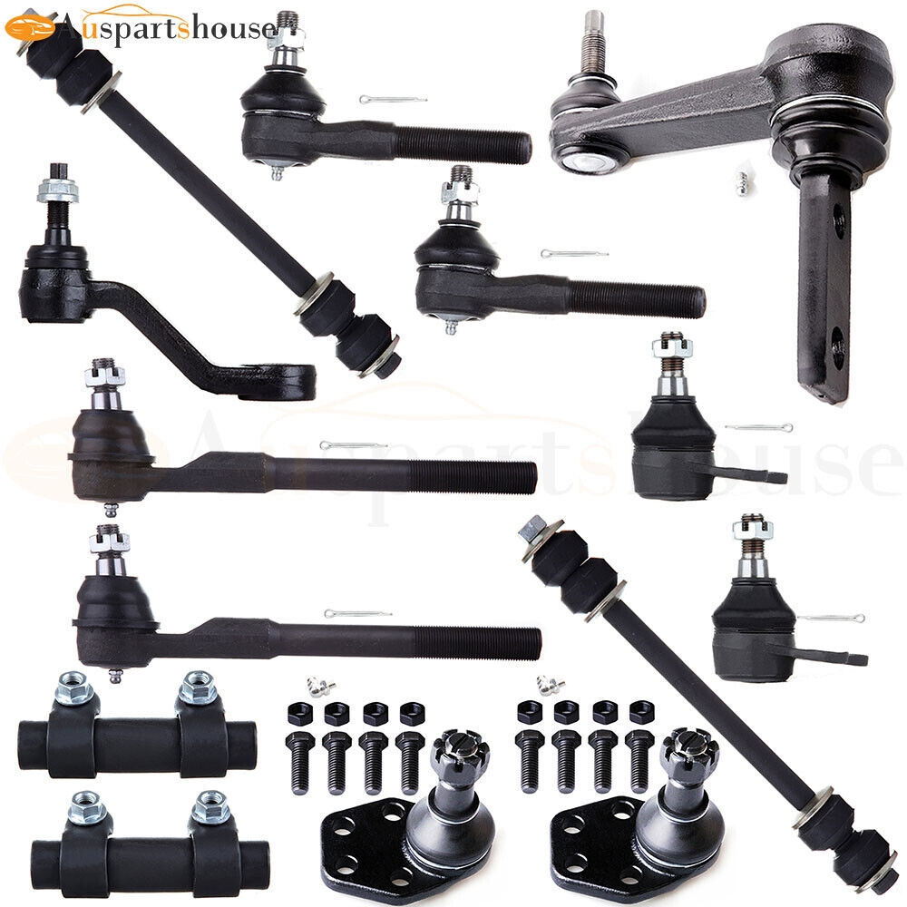 14x Front Ball Joint Tie Rods Sway Bars Kit For 2000-02 Dodge Ram 2500 3500