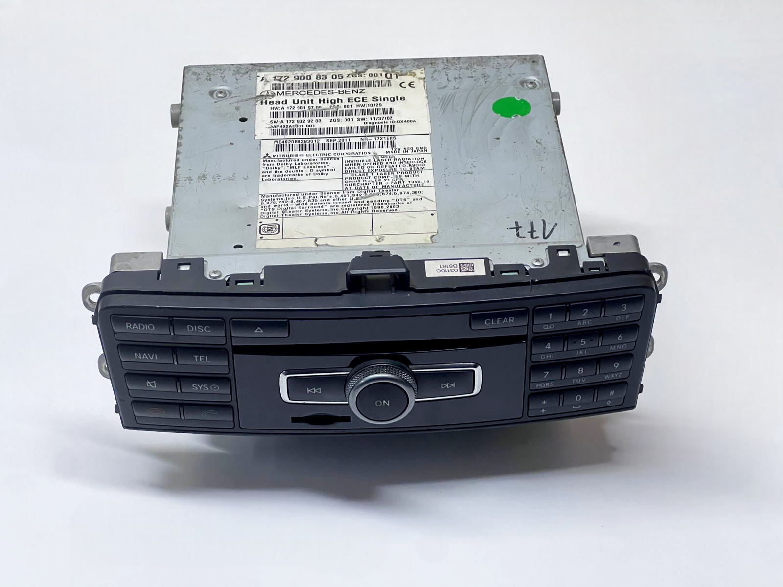Mercedes-Benz W172 SLK-Class GPS Navigation  Audio System High ECE A1729008305