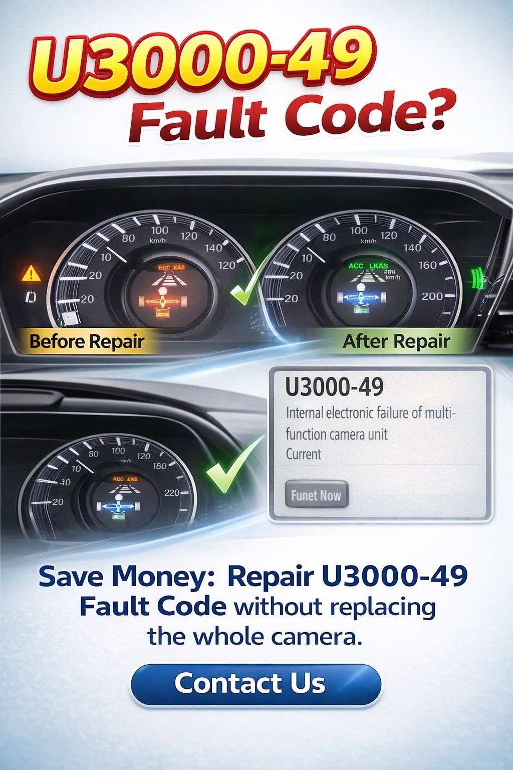 HONDA PILOT FRONT WINDSHIELD LANE ASSIST CAMERA  Repair Service
