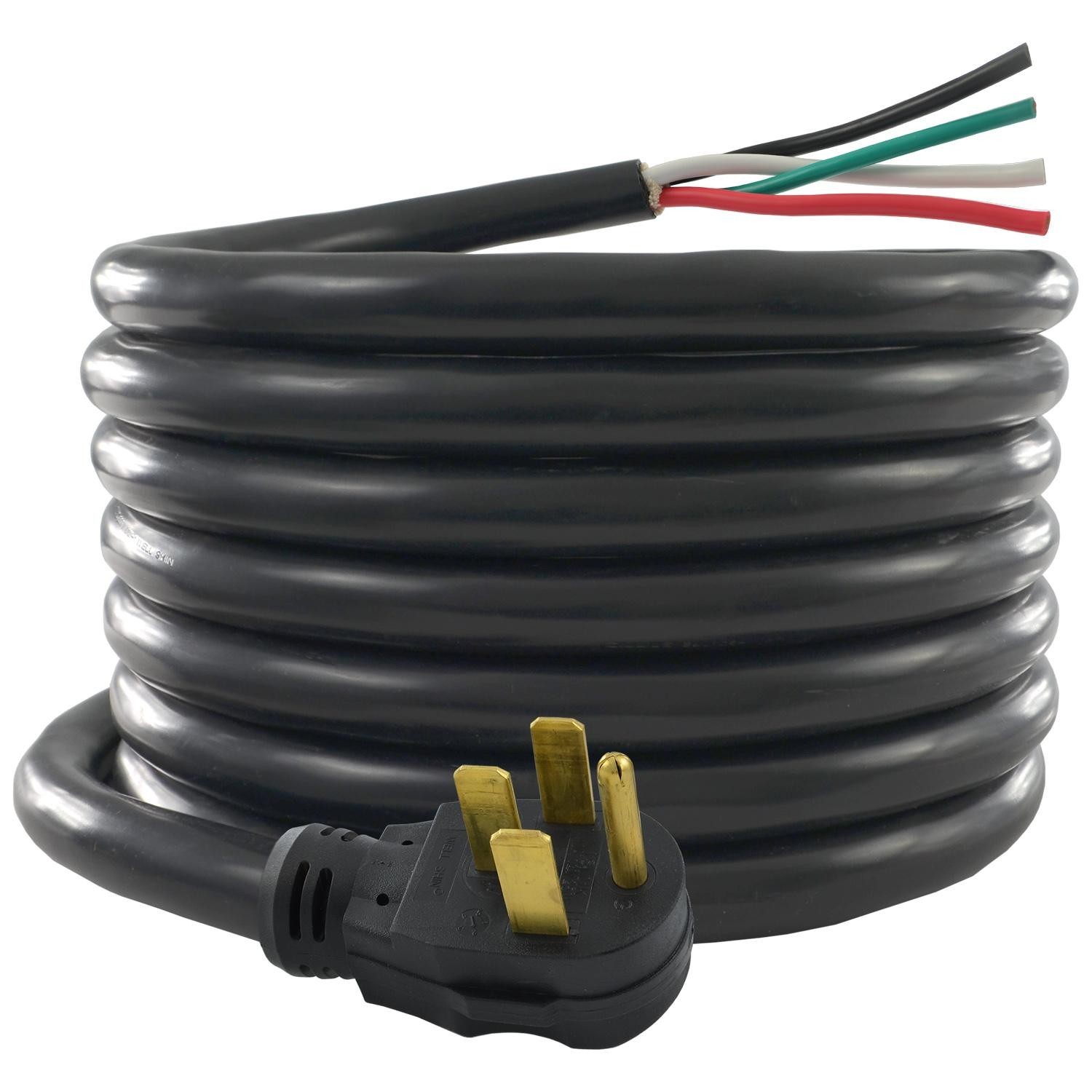 Conntek 30ft RV 50A Power Supply Replacement Cord and 6inch Bare Wire Conntek 30ft RV 50A Power Supply Replacement Cord and 6inch Bare Wire