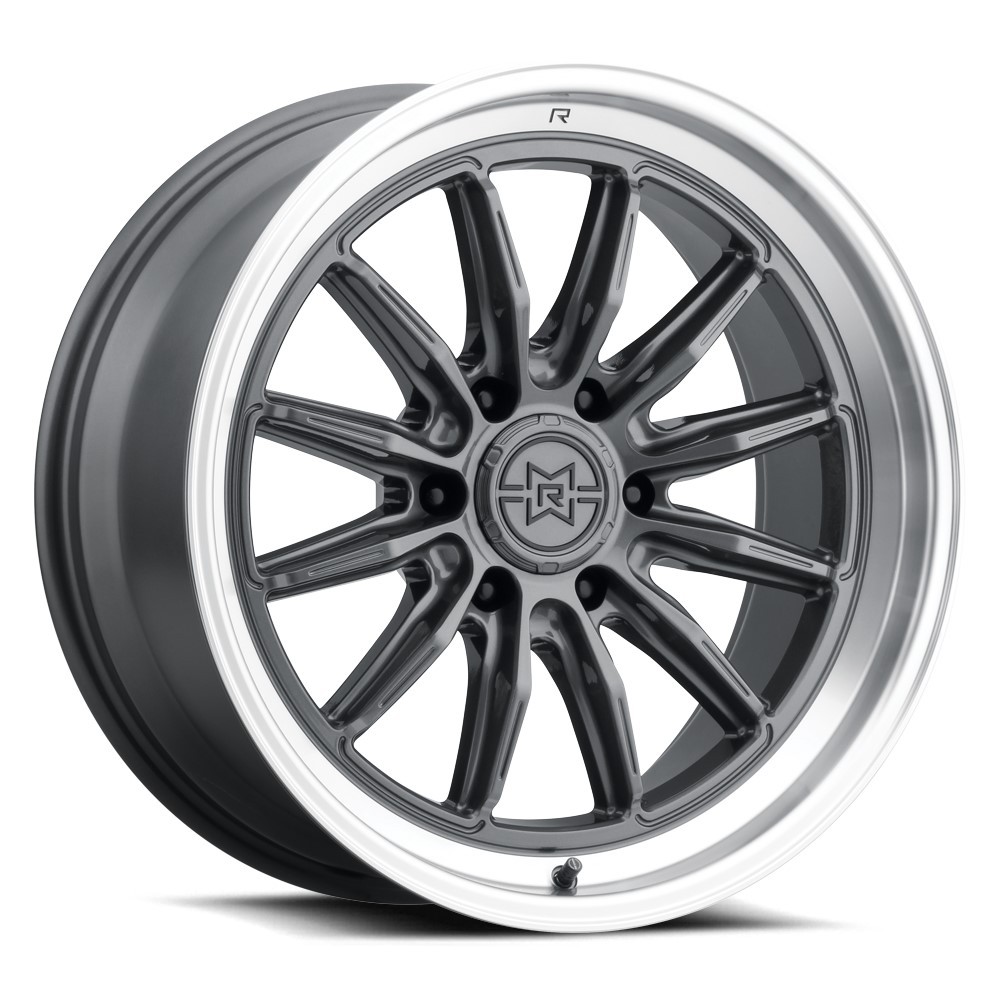 20x9 Method MR803 Raised Gloss Titanium - Machined Lip Wheel 6x135 (-12mm)