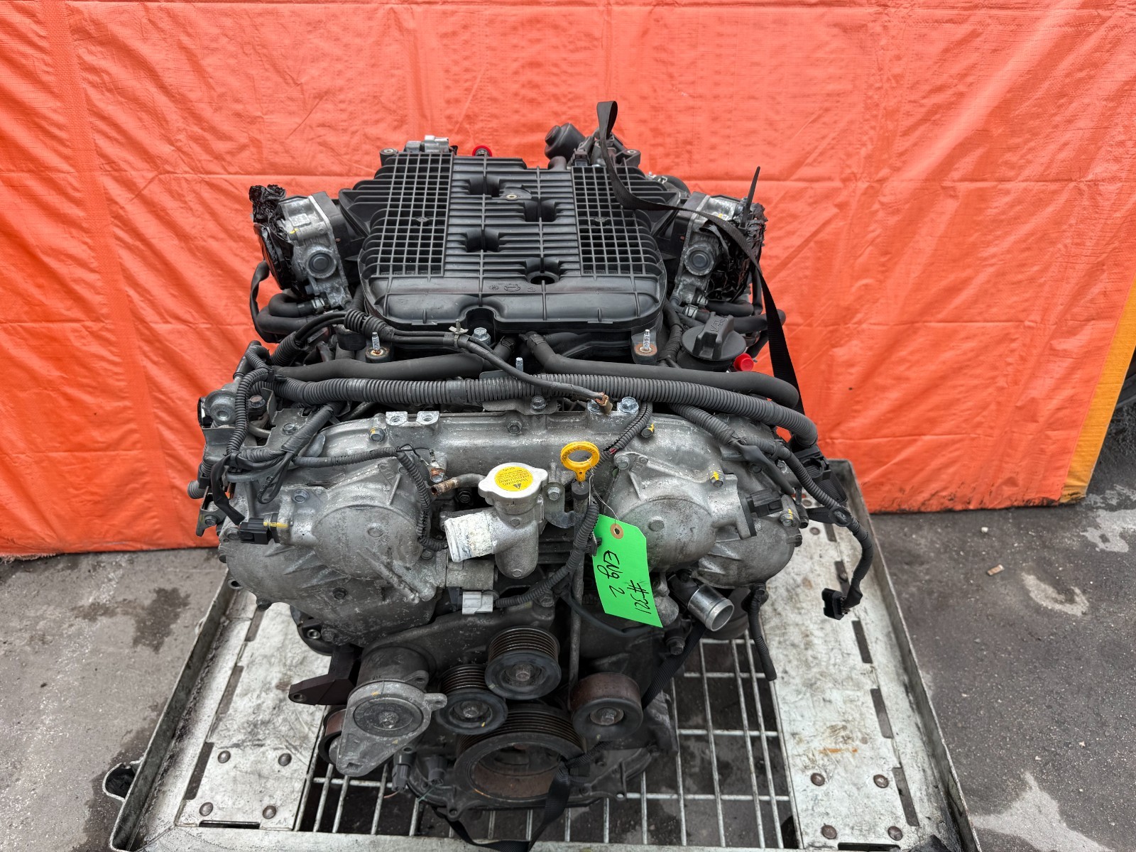 09-13 INFINITI G37 VQ37VHR REAR WHEEL DRIVE (RWD) - ENGINE MOTOR LONG BLOCK 51K