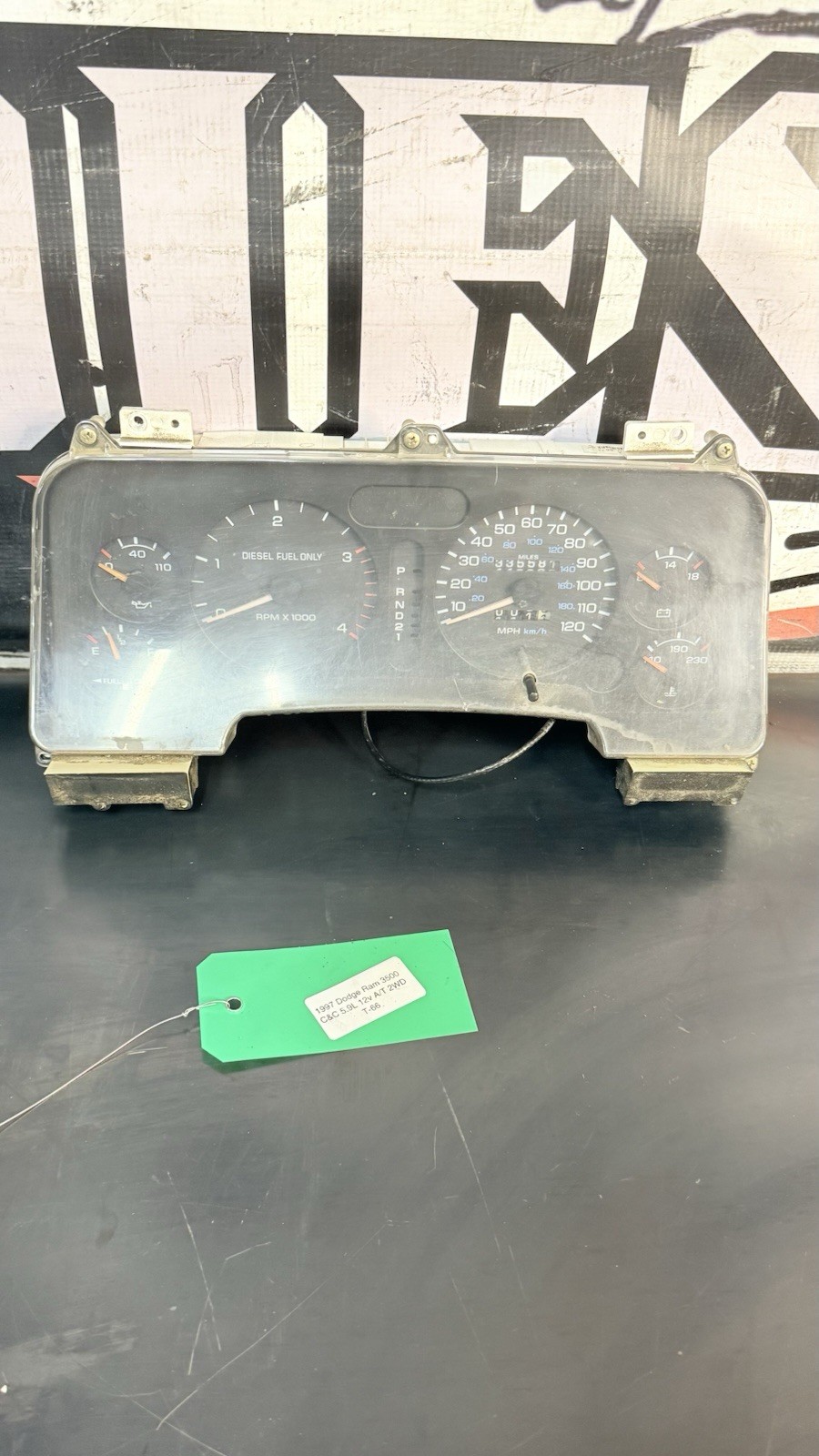 94-97 Dodge Ram Cummins Instrument Cluster Speedometer