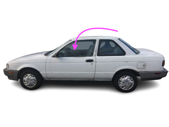 Fits: 1987-90 Nissan Sentra 2D Sedan &Hatchback Front Left Door Window Glass