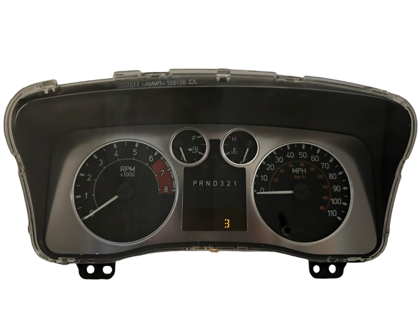 2008 - 2010 Hummer H3 3.7L Instrument Cluster ZERO Miles Read Description Q13382