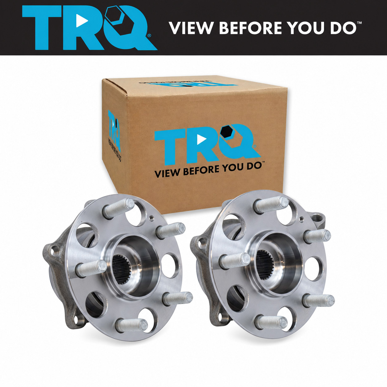 TRQ Pair Rear Wheel Hubs and Bearing Assembly 2014 2015 2016 Acura MDX AWD 4x4 TRQ Pair Rear Wheel Hubs and Bearing Assembly 2014 2015 2016 Acura MDX AWD 4x4
