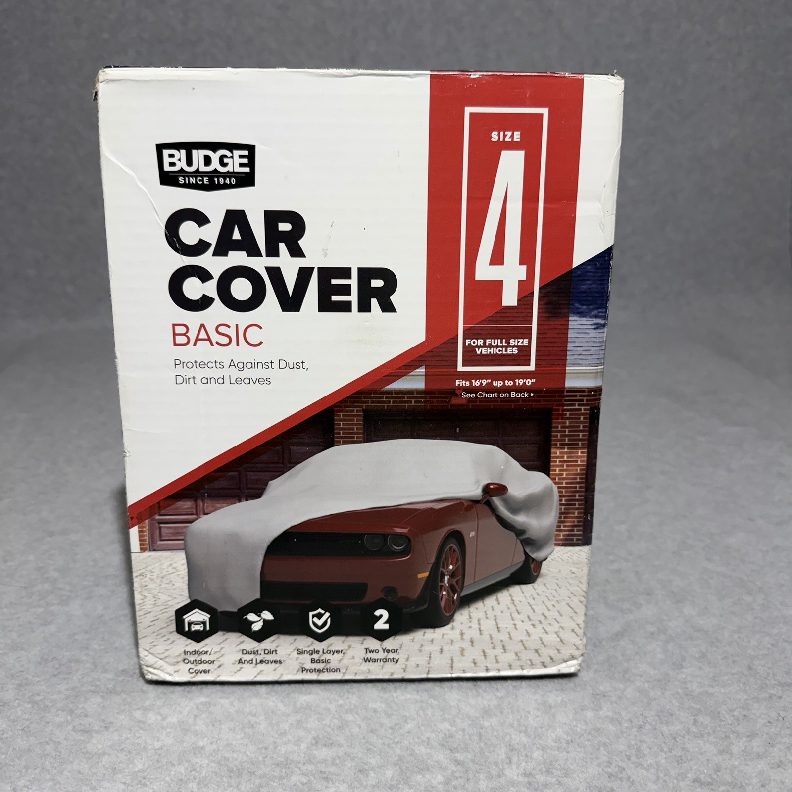 New Budge Car Cover Size 4 For Fullsize Cars 16'9