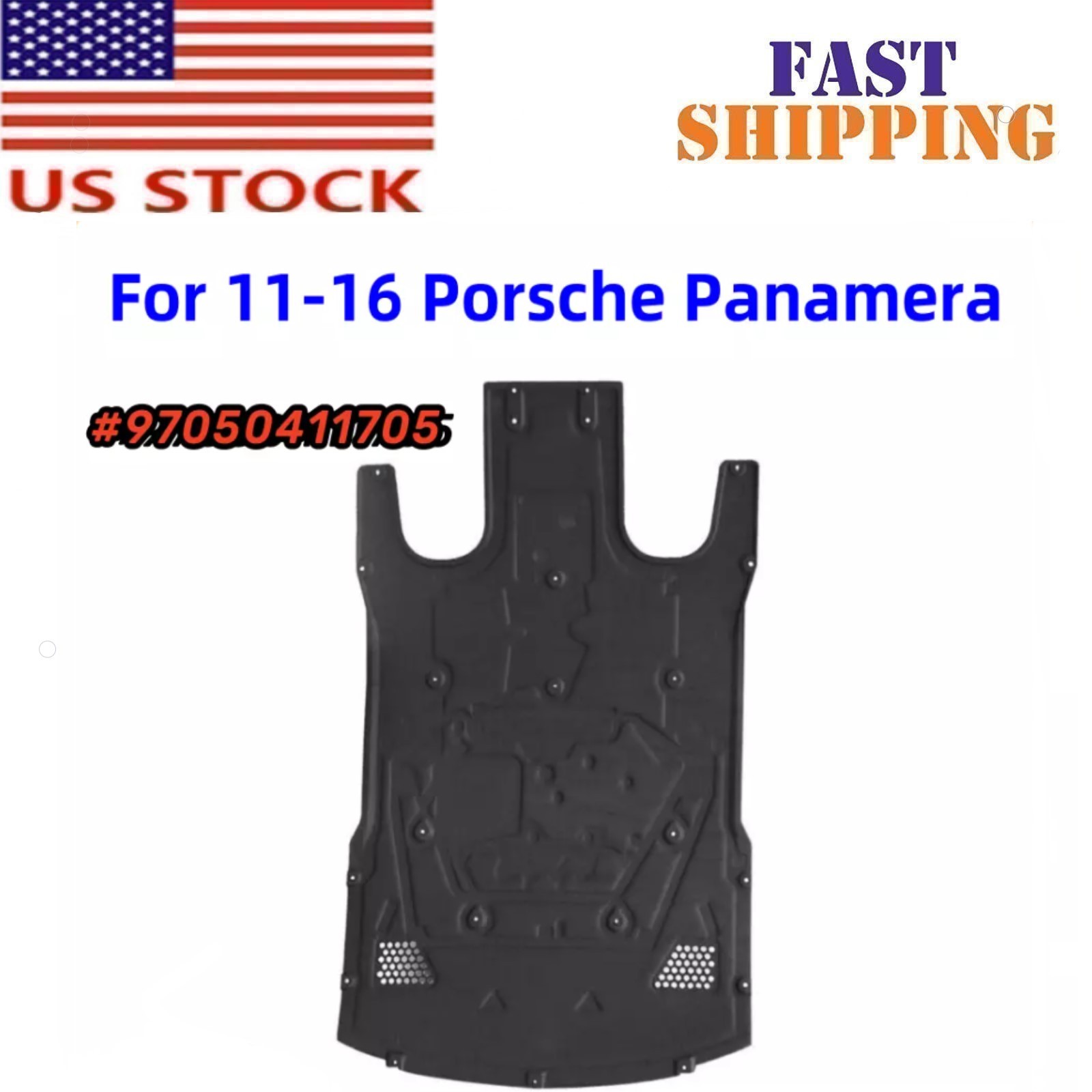 Under Engine Radiator Splash Shield Cover 97050411705 For 11-16 Porsche Panamera