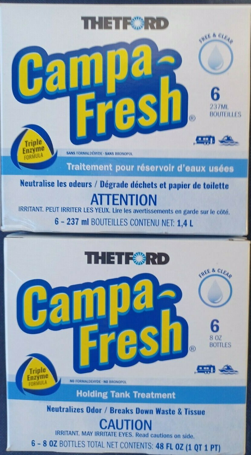 Lot Of 2 Campa-Fresh Original Holding Tank Treatment Controls Odor And Waste Lot Of 2 Campa-Fresh Original Holding Tank Treatment Controls Odor And Waste