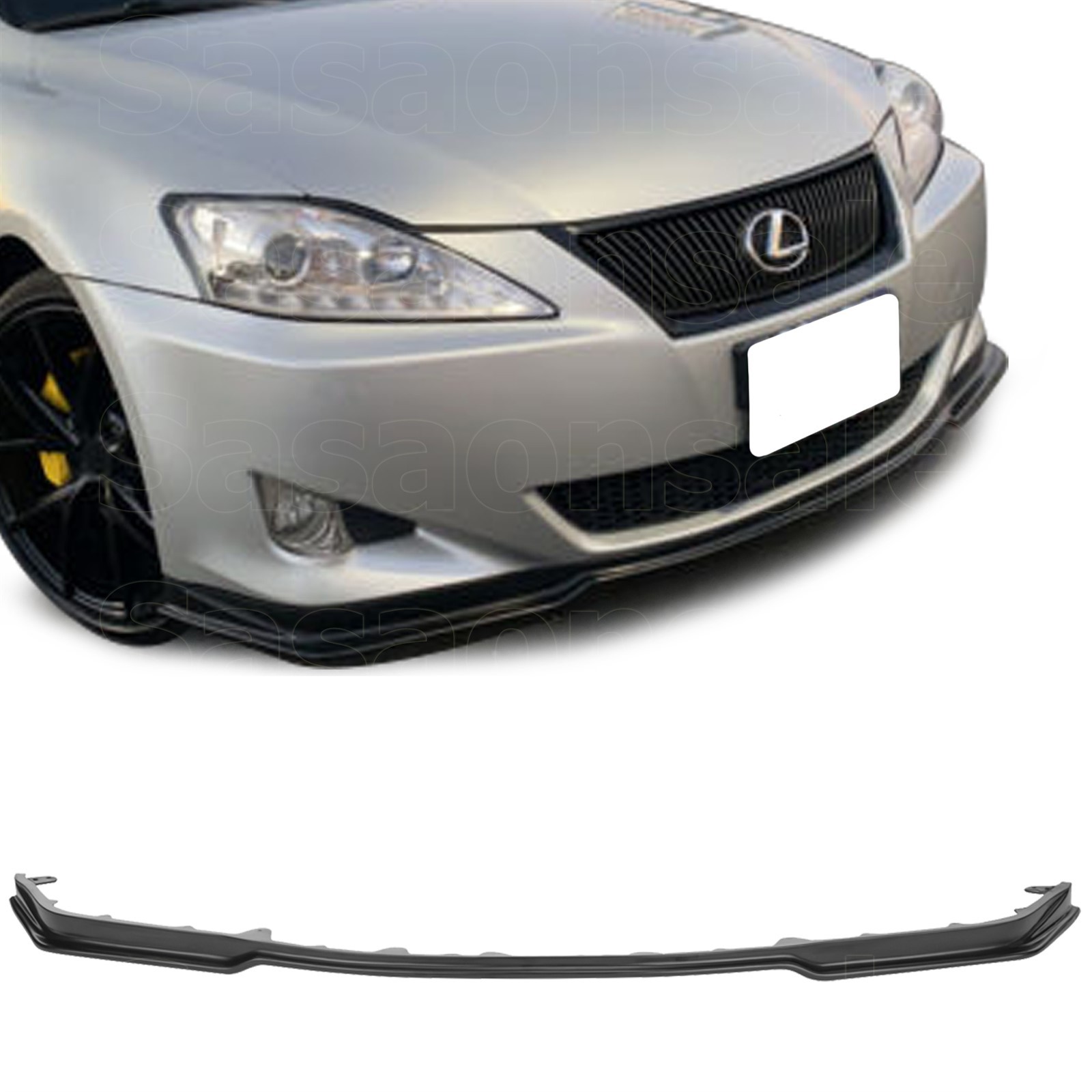 Front Bumper Lip Spoiler For 06-08 Lexus IS250 IS350 Sedan 4dr Black PU PM Style Front Bumper Lip Spoiler For 06-08 Lexus IS250 IS350 Sedan 4dr Black PU PM Style