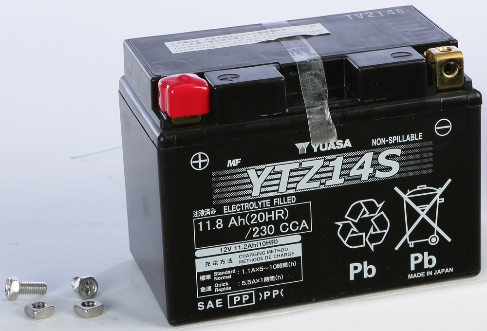 NEW YUASA BATTERY YTZ14S SEALED FACTORY ACTIVATED YUAM72Z14 FAST SHIPPING NEW YUASA BATTERY YTZ14S SEALED FACTORY ACTIVATED YUAM72Z14 FAST SHIPPING